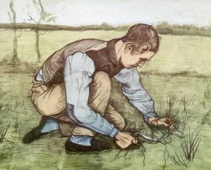 Grasmaaier door Vincent van Gogh